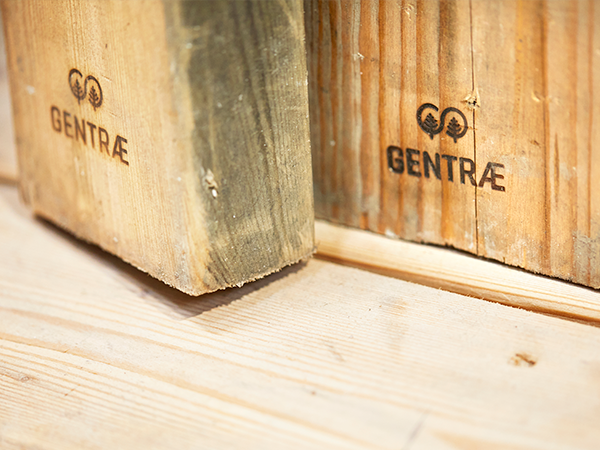 Midlertidig byggepladstræ, der er indsamlet gennem STARKs GENTRÆ-projekt.